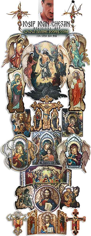 religious neo byzantine icons by iosif chezan