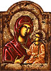 mother of god religious byzantine icon